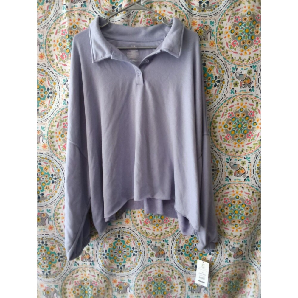 Secret Treasures Cropped Sweatshirt Women's Size 3X 24-26 Cotton-Blend SOFT NWT